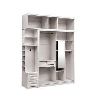 Guardarropa de madera blanco amistoso de Eco con la altura lavable los 20cm de la puerta deslizante