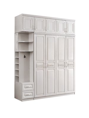 Guardarropa grande grueso durable con los cajones, guardarropa pintado blanco de madera de sólido del ODM