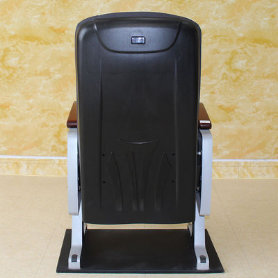 Cine de alta densidad negro Hall Chairs Adjustable Moistureproof Antistatic del teatro