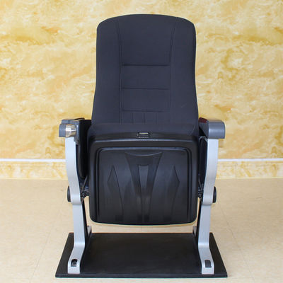 Cine de alta densidad negro Hall Chairs Adjustable Moistureproof Antistatic del teatro
