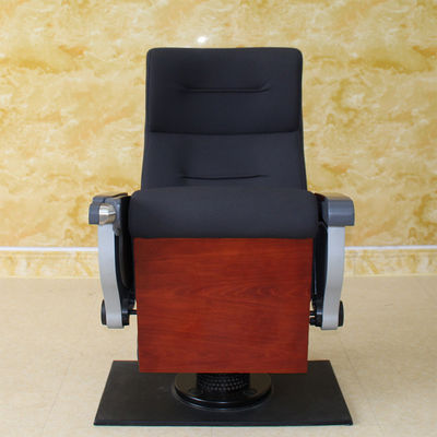 La PU negra ininflamable de Hall Chairs With del cine del teatro hace espuma alta densidad plegable