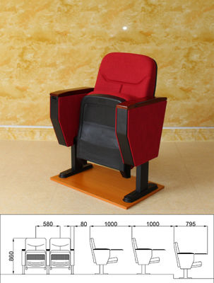 Silla ininflamable del cine con el soporte de vaso