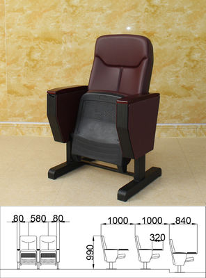 El cine plegable Hall Chairs Anti Fouling Sturdy del auditorio pela amistoso