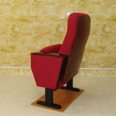Asiento plegable práctico desprendible del auditorio, asientos rojos electrostáticos antis del teatro