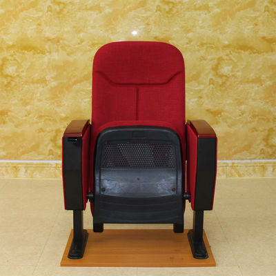 El cine rojo apilable plegable Hall Chairs With High Density moldeó espuma