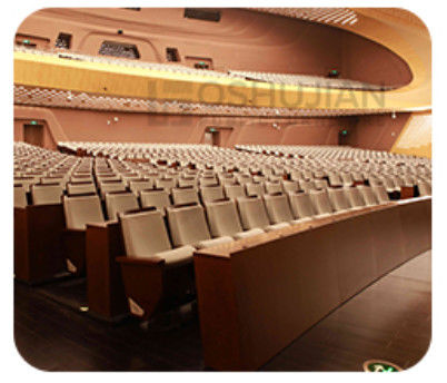 Dureza plegable de Hall Chairs Anti Electrostatic Medium del cine de 2 Seater