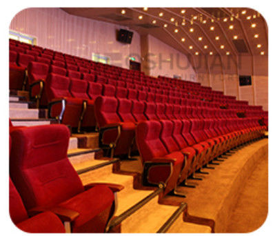 Dureza plegable de Hall Chairs Anti Electrostatic Medium del cine de 2 Seater
