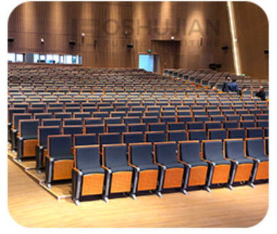 Dureza plegable de Hall Chairs Anti Electrostatic Medium del cine de 2 Seater