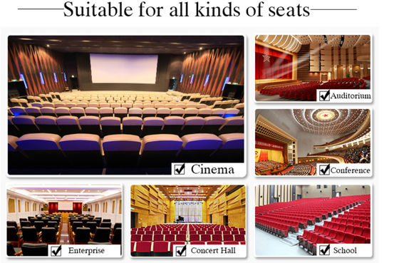 Dureza plegable de Hall Chairs Anti Electrostatic Medium del cine de 2 Seater