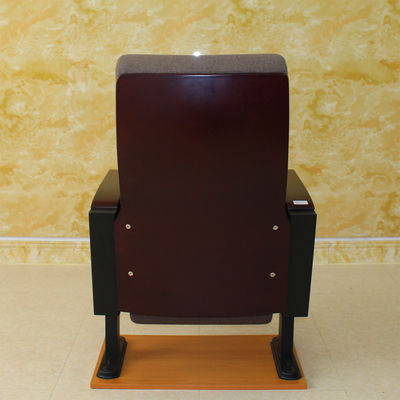 Cine rojo hipoalérgico Hall Chairs With Crimson Wood del cine lavable