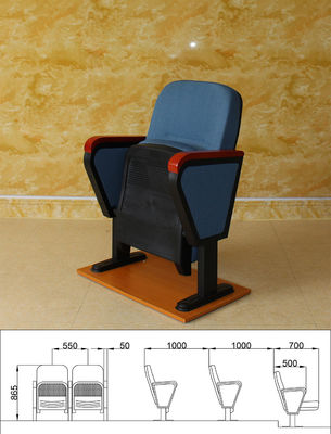 Piel multifuncional plegable durable del teatro ISO14001 de los asientos del cine amistosa