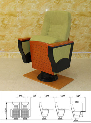 Descoloramiento anti de Multiscene de la silla del auditorio hipoalérgico de la sala de cine que asienta