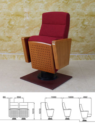 Silla plegable del cine con el soporte de vaso, sillas incombustibles del auditorio del peso 20kg