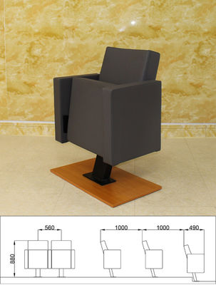 El cine plegable negro plegable asienta sillas de la película con la alta densidad de aluminio de la pierna
